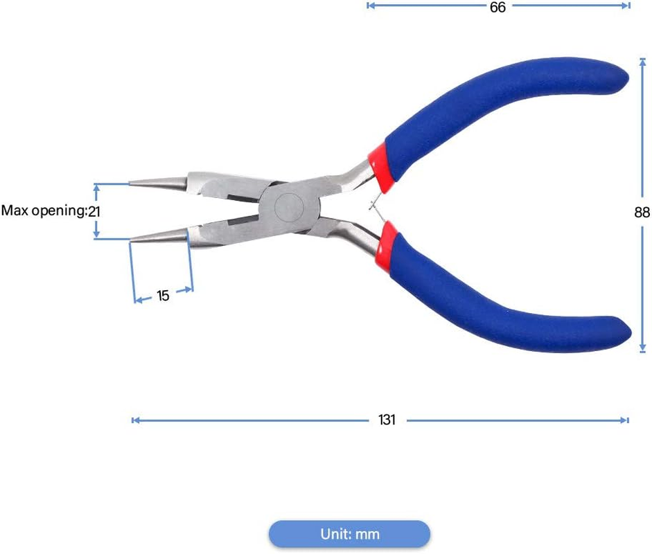 LEONTOOL round Nose Pliers with Cutter 5 Inches Micro Jewelry Tools for Wire Looping Mini Wire Stripper Small Smooth Jaw Fine Functional Hand Tools image number 6