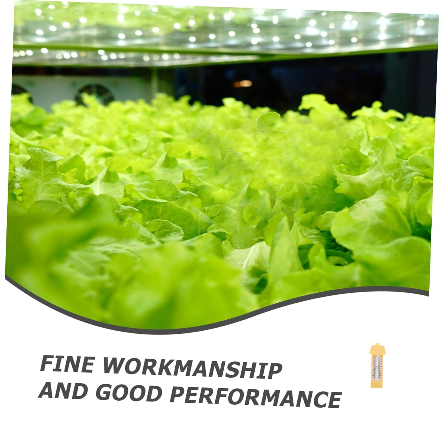 Maximum and Minimum Indoor Thermometer Celsius and Fahrenheit, Digital Temperature Monitor for Greenhouse and Indoor Use, Glass Wall-Mounted Hygrometer for Garden and Farming image number 6