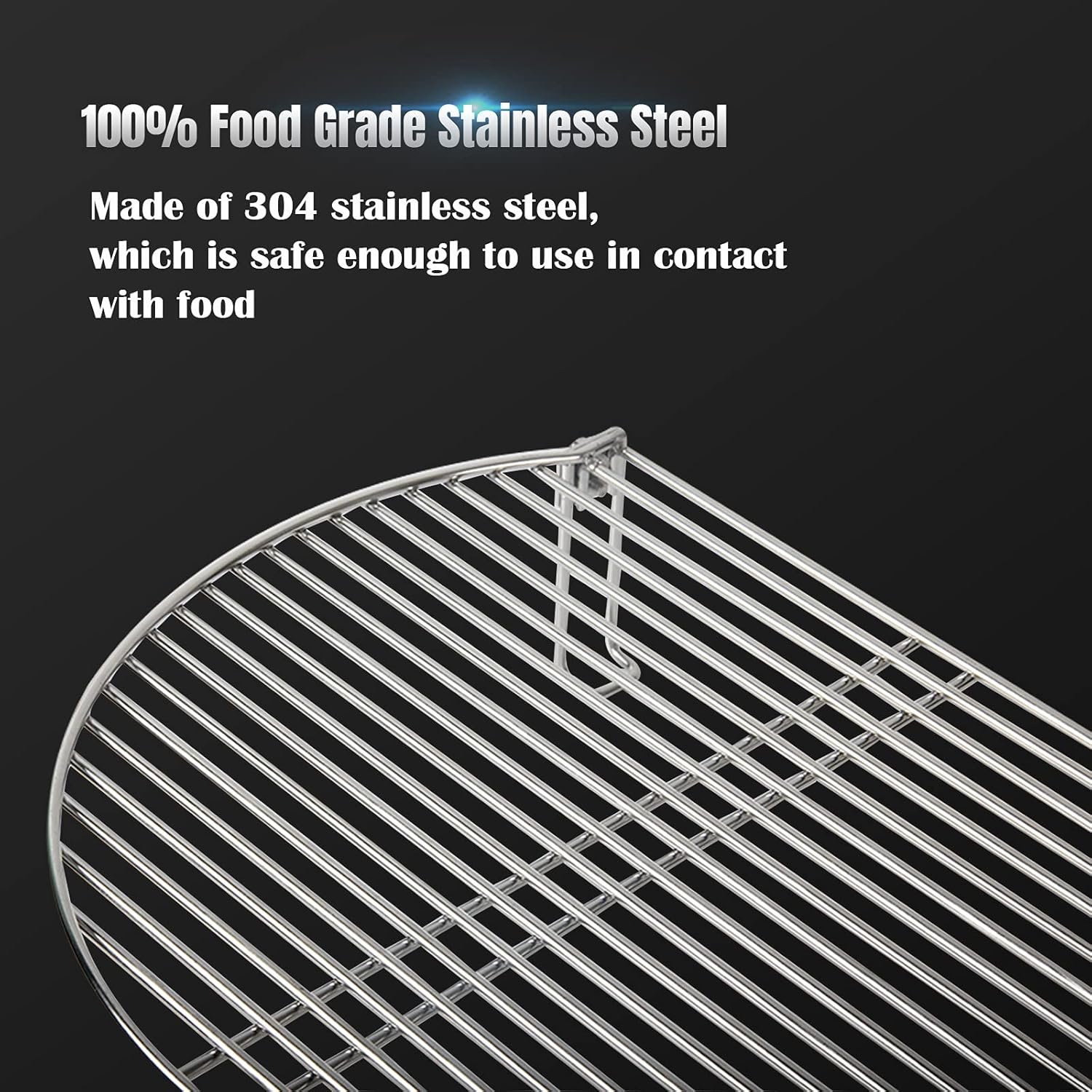 Dracarys Grill Expander Rack Stack Rack for Big Green Egg Stainless Steel BBQ Lover Gifts Fit Large & XL Big Green Egg, Kamado Joe,18" or Bigger Diameter Grill,Increase Grilling Surface image number 3