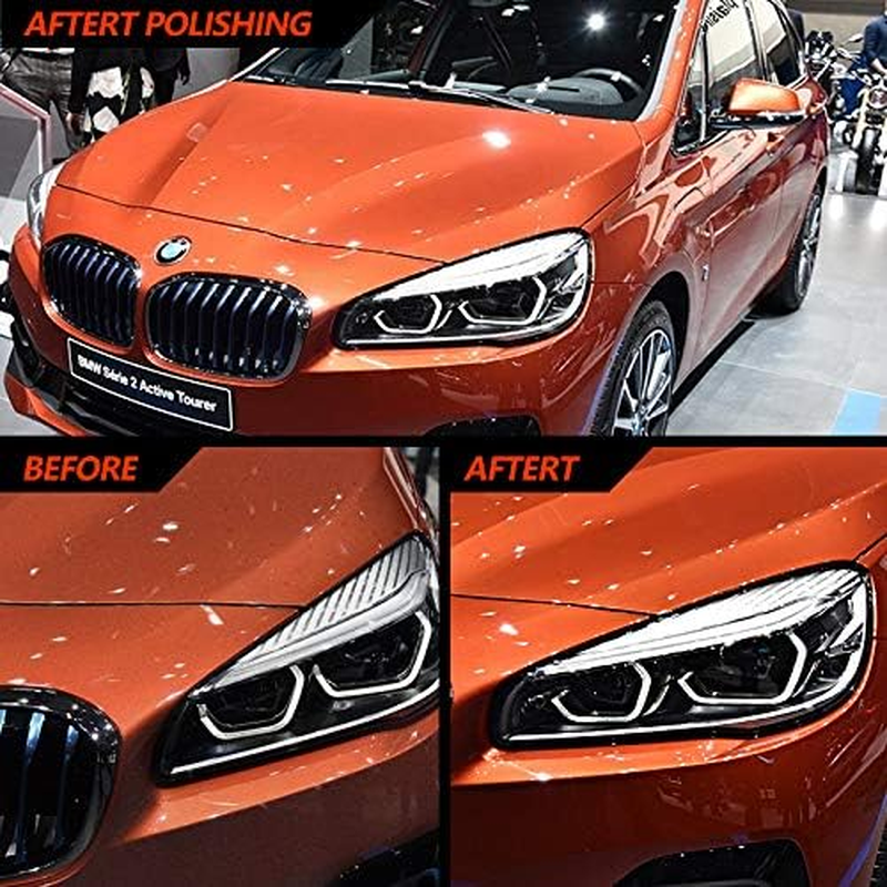 SPTA Air Sander Polisher, 25Mm/50Mm/80Mm Random Orbit Sander Polisher Sets with Polishing Pads & Buffing Pads for Car Detailing Polishing image number 3