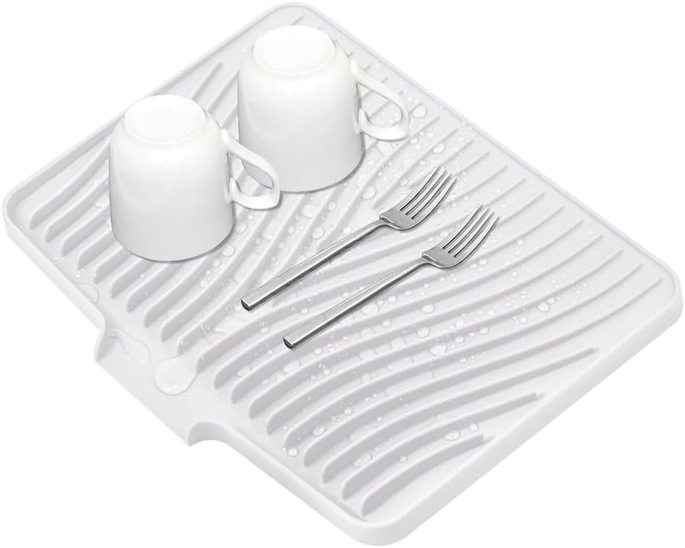 Silicone Kitchen Counter Mat Set &ndash; Non-Slip Dish Drying Mat, Faucet Splash Guard, Sink Protector & Heat-Resistant Bar Spill Mat for Home, Coffee Bar, or Bathroom image number 2