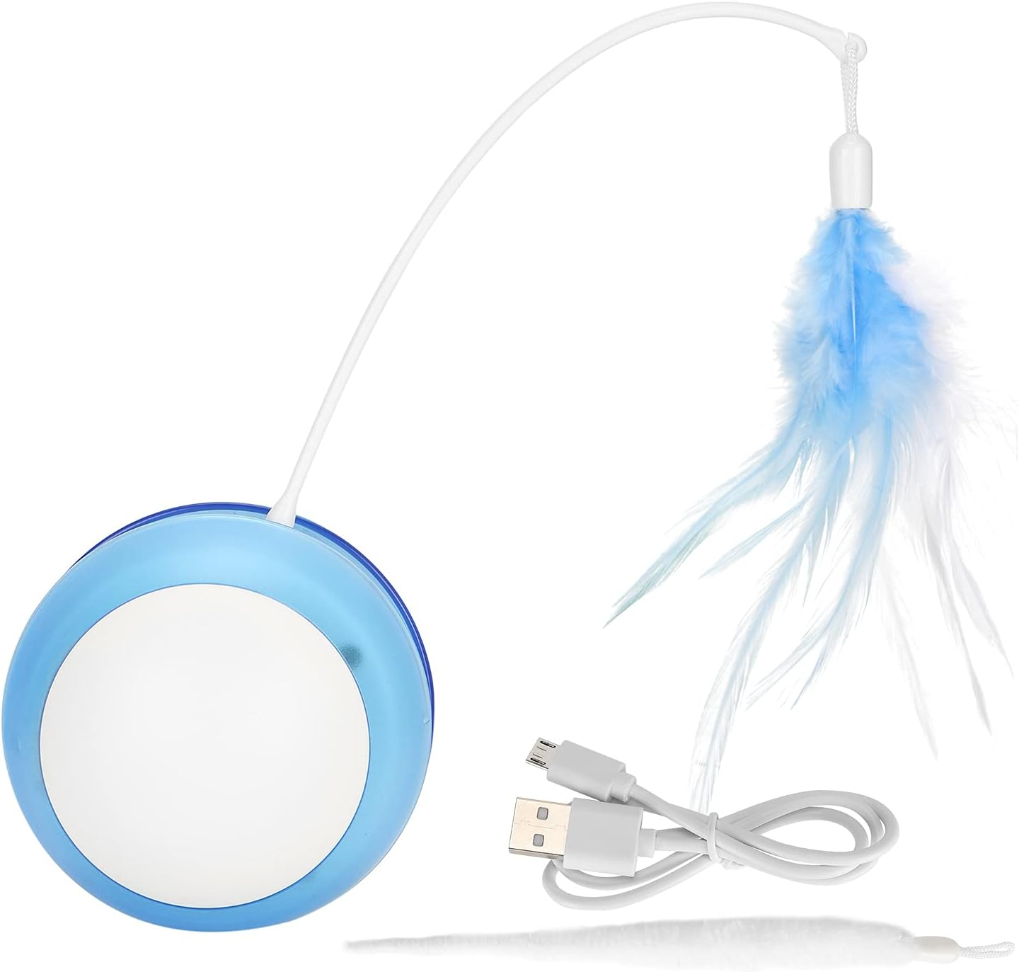 Interactive Cat Ball Toy,Feather Cat Ball,Moving Cat Toy,Rechargeable Toy Ball,Usb Charging Pet Ball Toy,Ball Toy for Indoor Cat/760