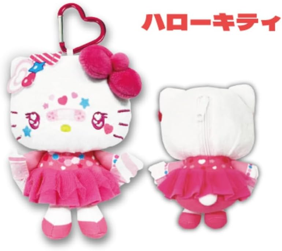 Hatayama Shoji Sanrio 63203109 Mascot Pouch, Decora Kitty, Approx. 5.9 X 3.9 Inches (15 X 10 Cm) image number 3
