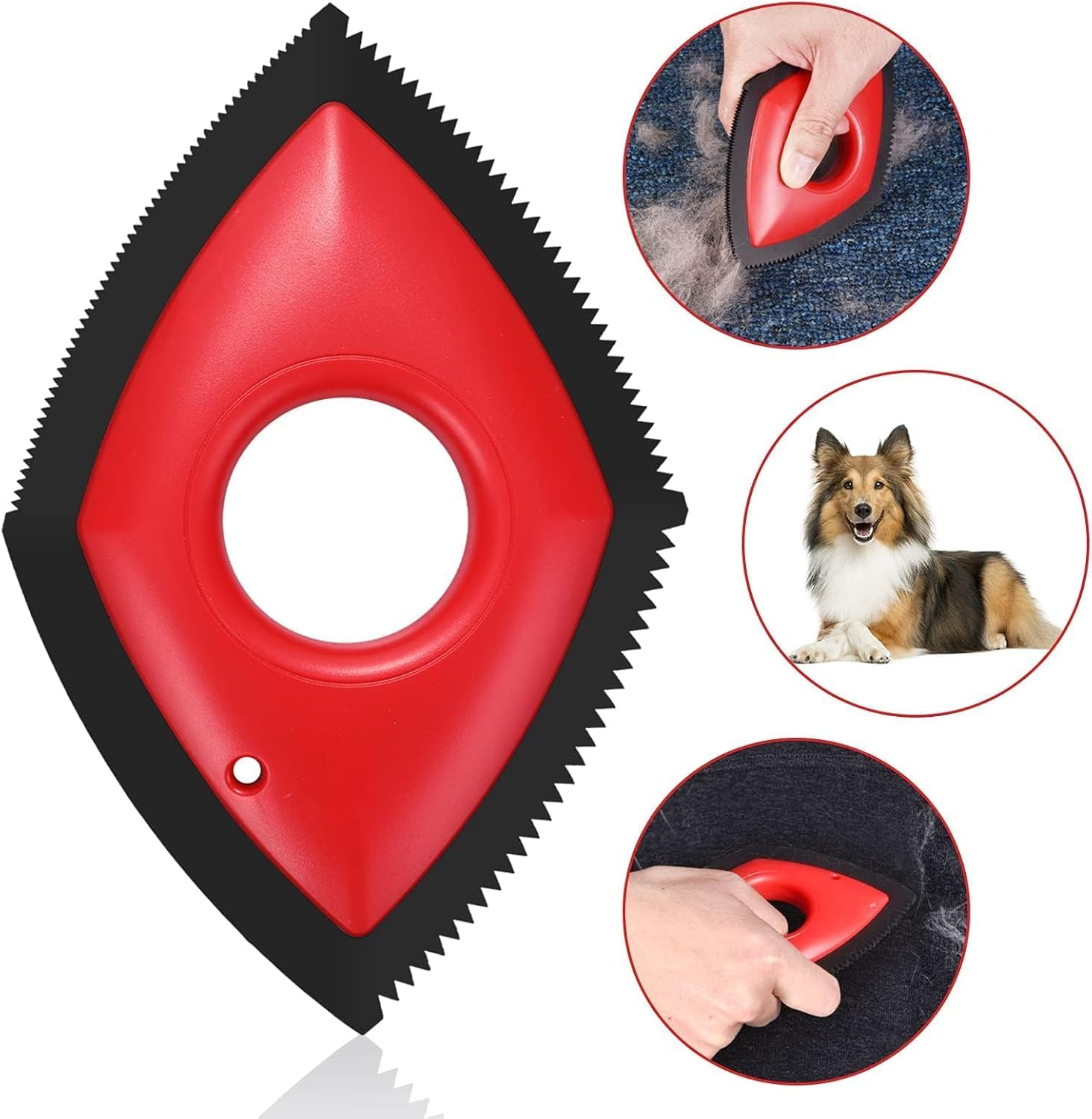 Triangle Edge Pet Hair Remover Dog Hair Removal Brush, 2Pcs Triangle Edge Pet Hair Remover Brush,Triangle Edge Pet Hair Remover Dog Hair Remover Brush,Triangle Edge Pet Hair Remover Brush for Dog Cat