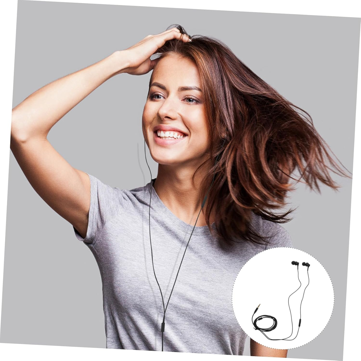 TEHAUX -Ear Headphones Earbuds with Ergonomic Design Strong Bass for Smartphones Tablets Laptops in Random Color image number 2