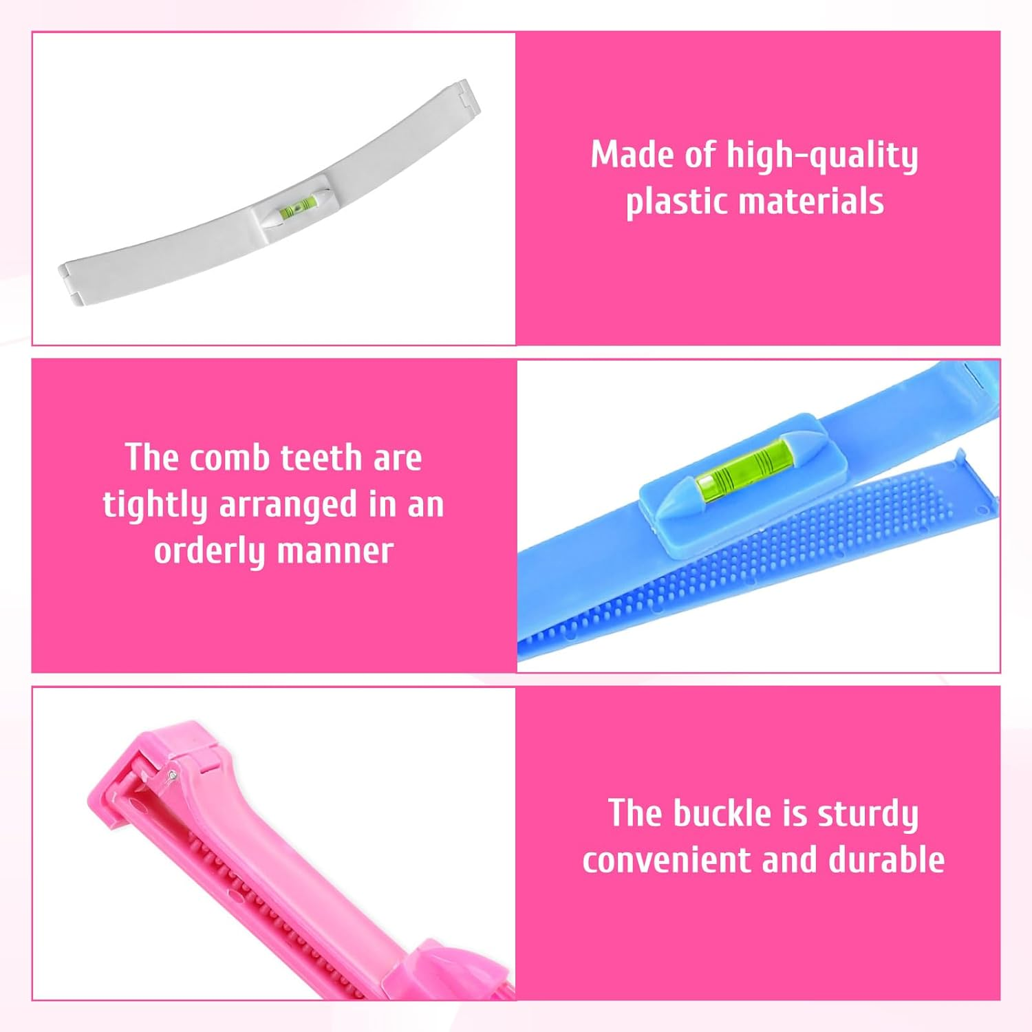 Hair Tools, 2Pcs Hair Styling Tools, Hair Cutting Kit, Professional Pony Cutting Aid, Haircut Clips, Haircutting Aid Clips, Practical Haircut Clip, Tools for Salon, Bangs, Styling and Layers image number 4