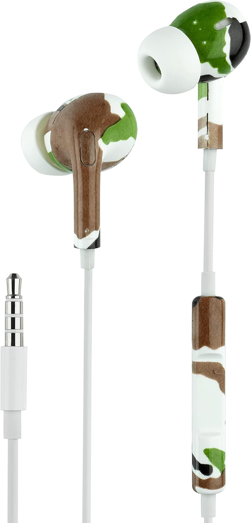 Music Sound | Fantasy Intra-Auriculaires Wired Headphones | Wired In-Ear Headphones with Microphone - 3.5Mm Jack - 1.2M Tangle-Free Cable - Animalier Design