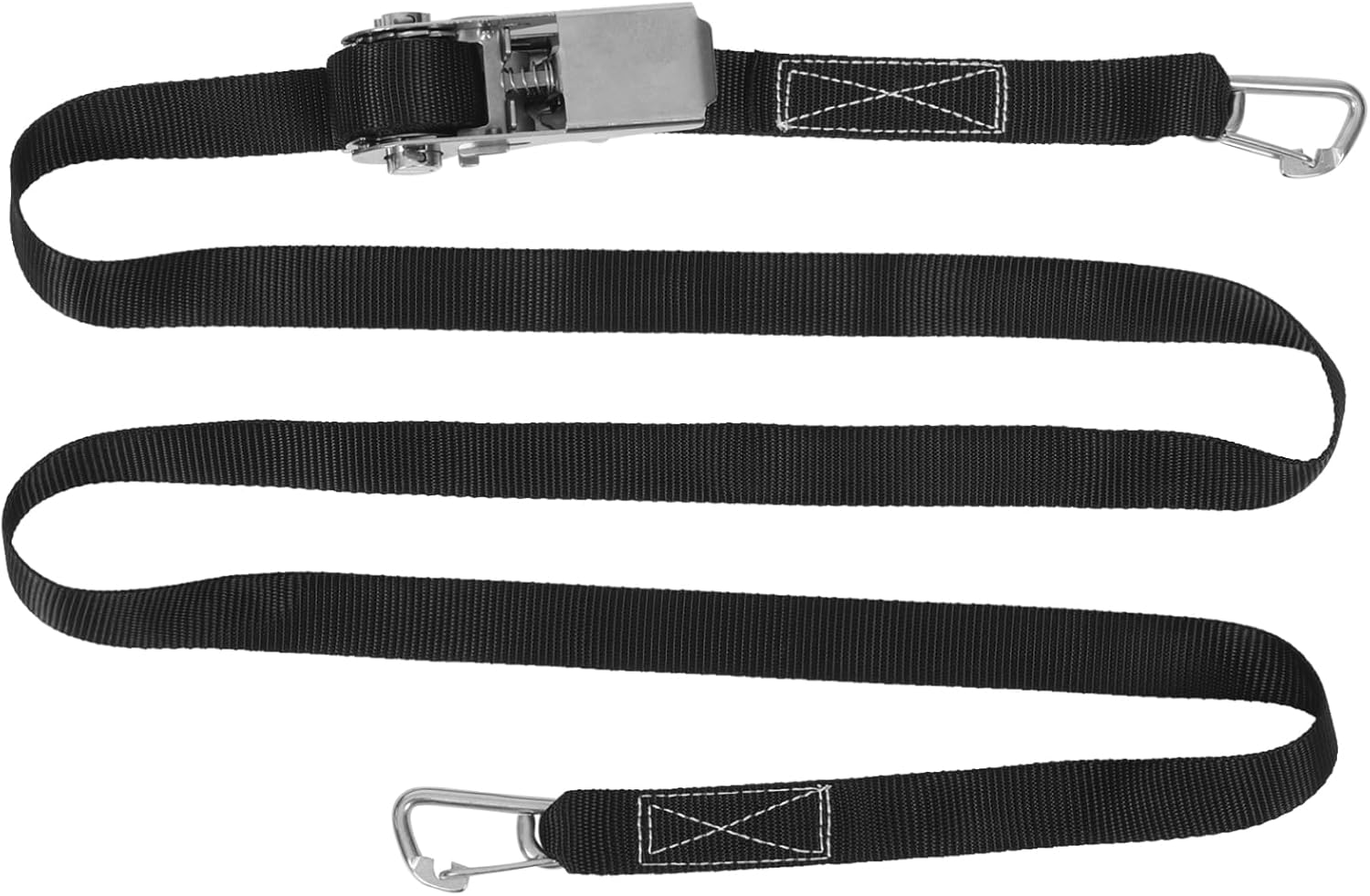 WOONEKY Stainless Steel Ratchet Rope Tightener Suitcase Luggage Connector Strap TSA Approved Luggage Straps for Suitcases image number 6