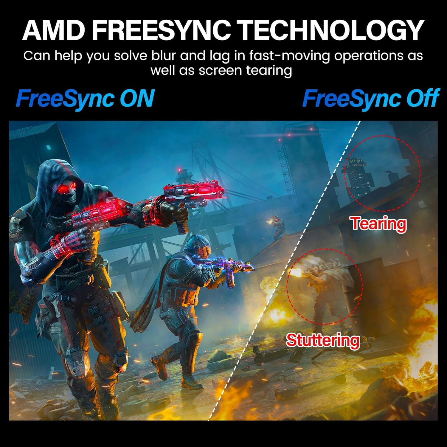 Gawfolk Gaming Monitor 24 Inch Curved 180Hz, PC Screen Full HD 1080P, 2800R Frameless Curved Computer Screen with Freesync, Eye-Care Technology, HDMI, DP, VESA 75X75 image number 1