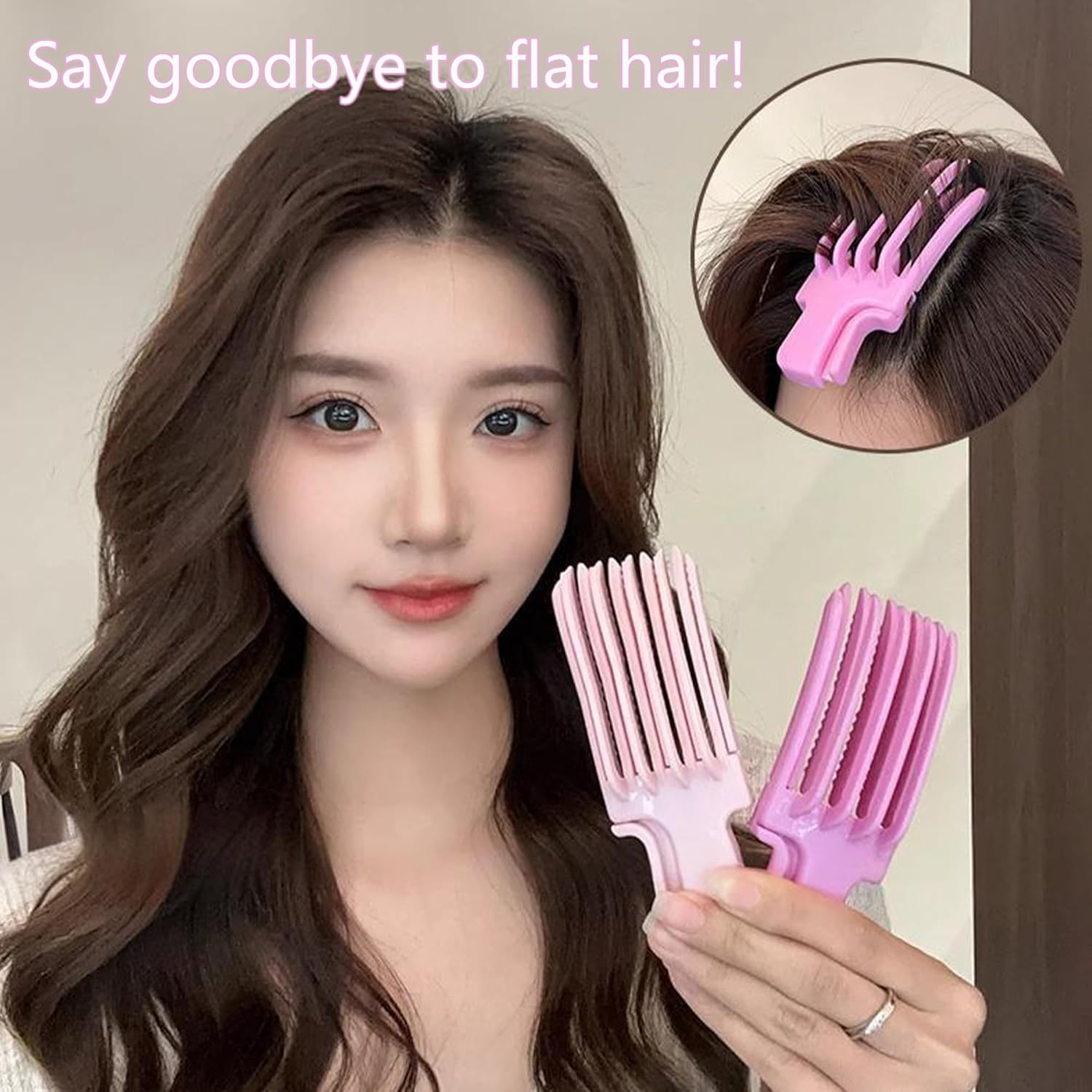 QIUMING Volume Clip No Imprint Hair Root Lifting Clips Volume Hair Clips Volume Hair Clip Suitable for Long and Short Hair to Create Hairstyles (Pink+Purple+Black) image number 4