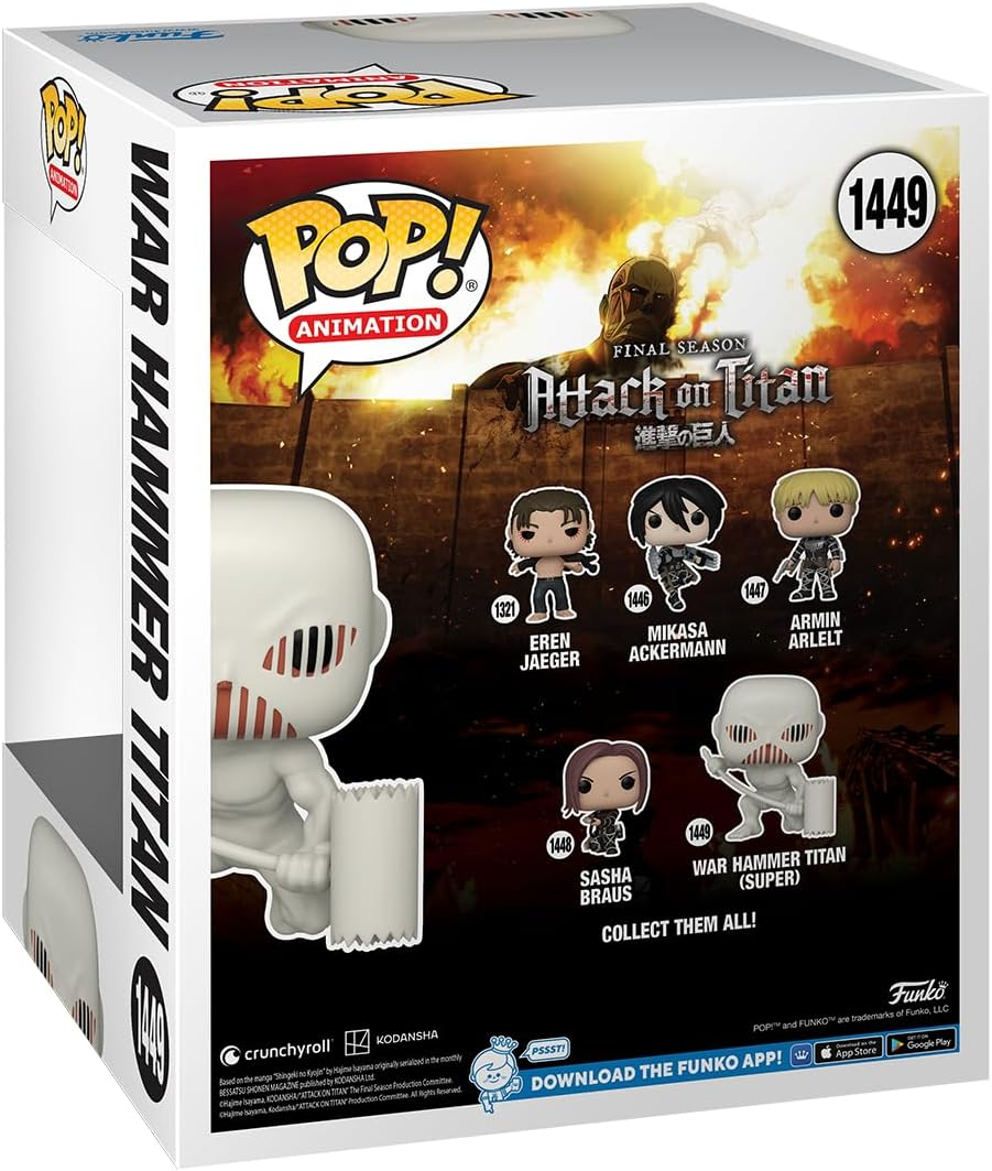 FUNKO POP! SUPER: Attack on Titan - War Hammer Titan image number 6