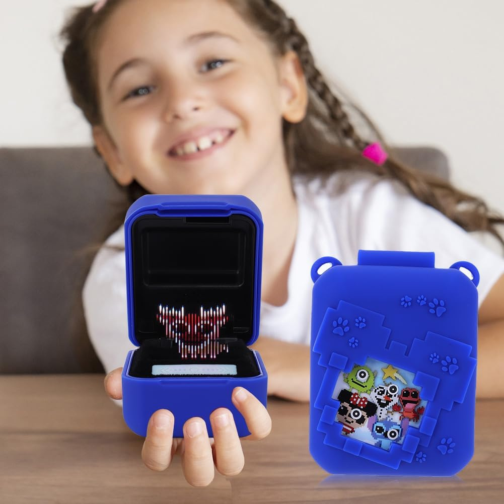 Cover Case for (BITZEE) Disneys Virtual Electronic Pets Protective Holder Skin for (BITZEE) Disneys Virtual Electronic Pet Protective Case with Lanyard for (BITZEE) Disneys Electronic Pet - Dark Blue image number 3