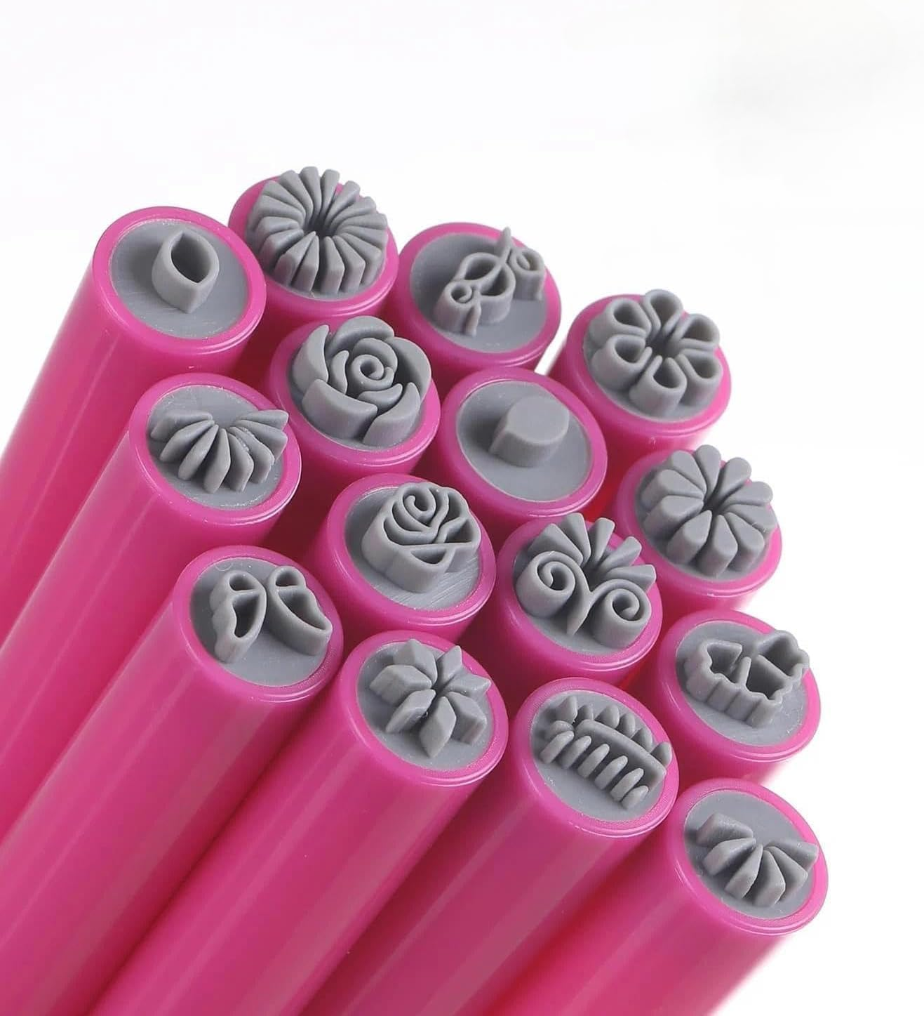 15PCS Nail Art Pen & Nail Stamp Kit &ndash; Flower Design Stamping Tools for Creative Home Manicures, DIY Nail Art Tool Set for Women & Girls &ndash; Fengea image number 1