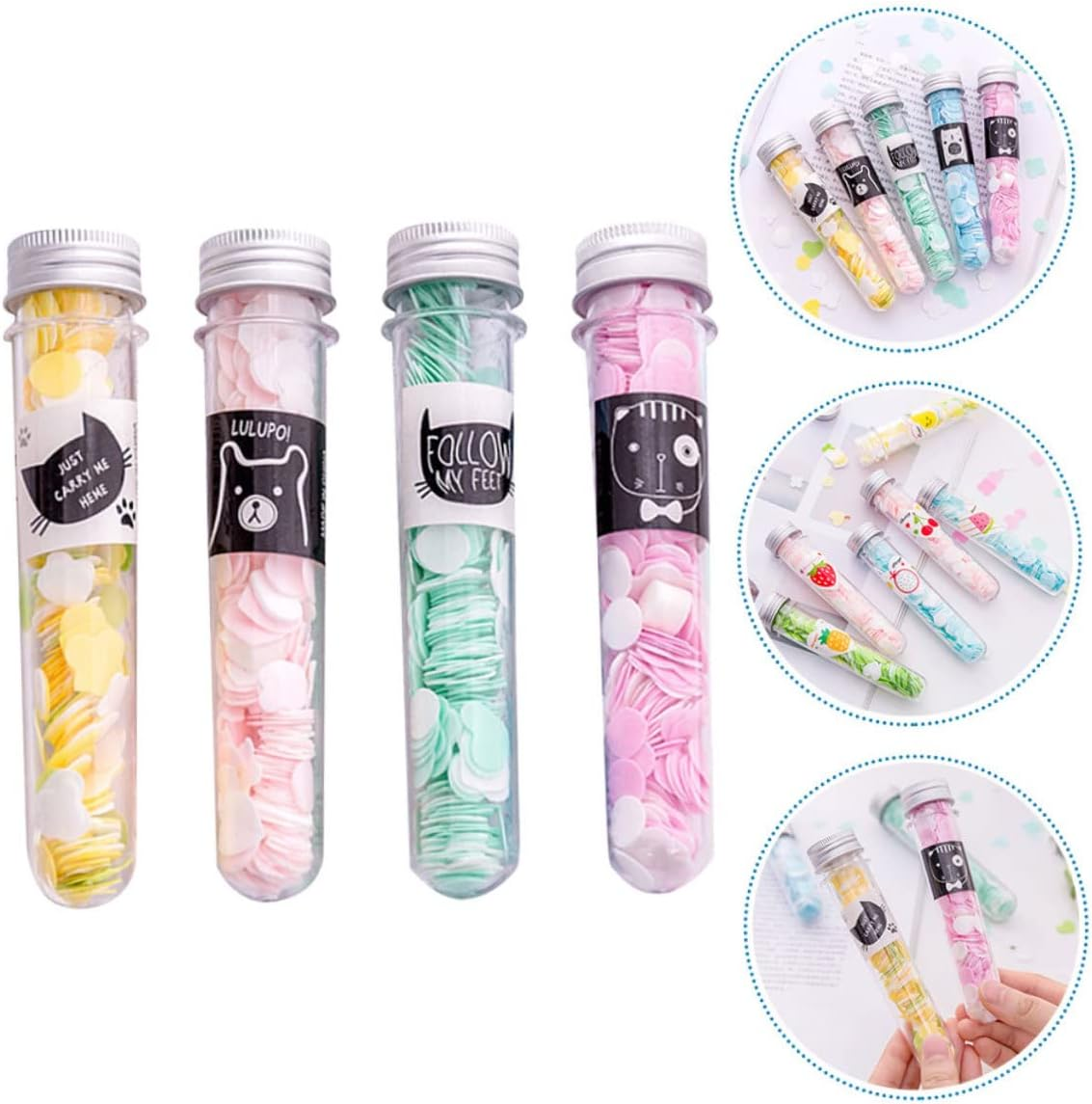 GANAZONO 4Pcs Travel Wash Soap Strips Plant Extract Disposable Soap Portable Easy to Use image number 5