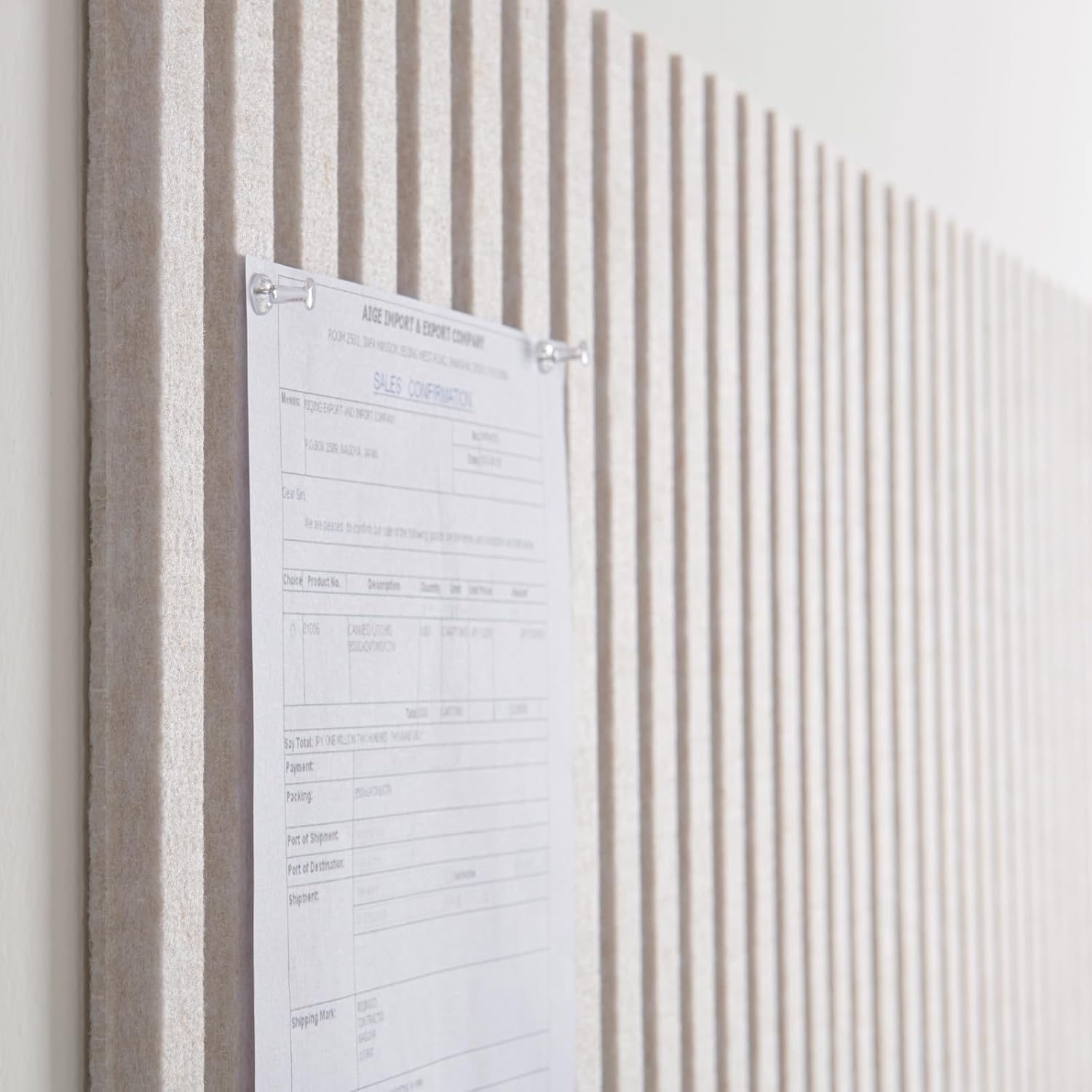 Large Cork Boards for Walls Alternative - 12-Pack Felt Wall Tiles Slat Wall Paneling, Pinboard 120 X 90 Felt Bulletin Board Tiles for Office Decor, Push Pin Board Office Organizer (Ivory White) - Black image number 4