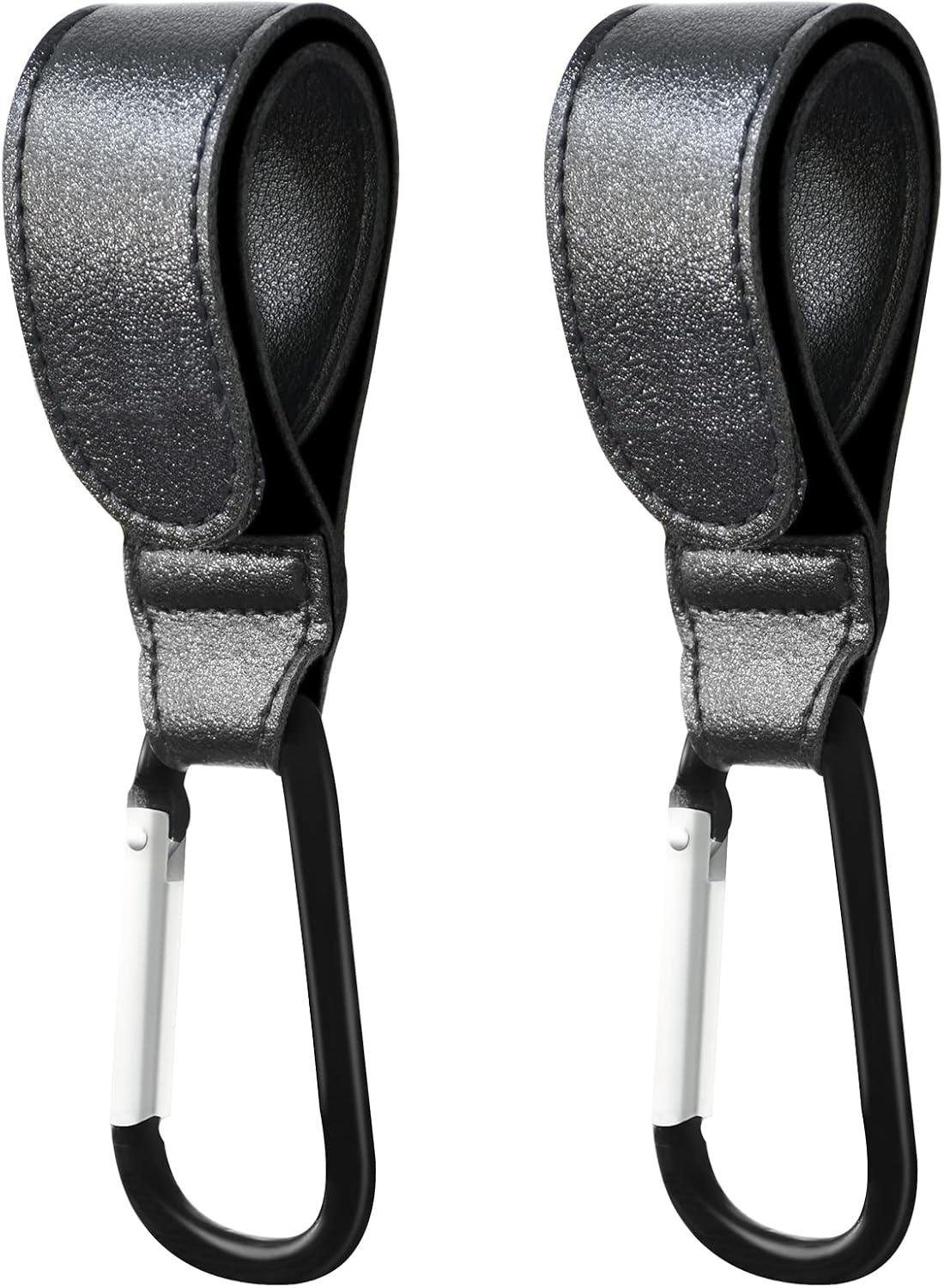 Stroller Hook, 2PCS Portable Stroller Hooks for Hanging, Multipurpose Organizer Hook Clip for Bugaboo,Strollers, Wheelchairs,Walkers(Black)