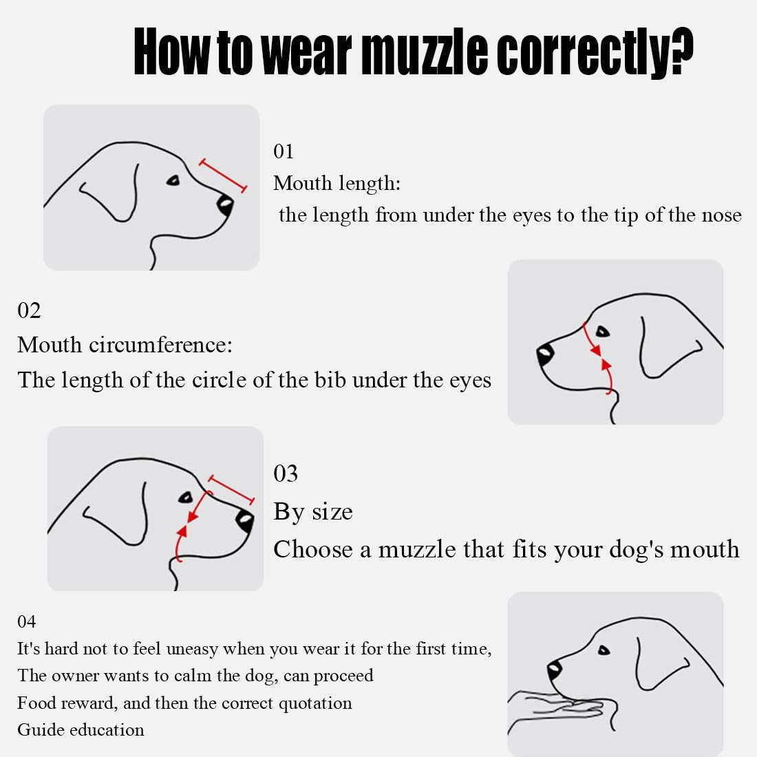 Dog Muzzle, Soft and Comfortable, Breathable Basket Muzzles,Chewing and Scavenging,Perfect for Grooming and Training Medium, Black (L) image number 5