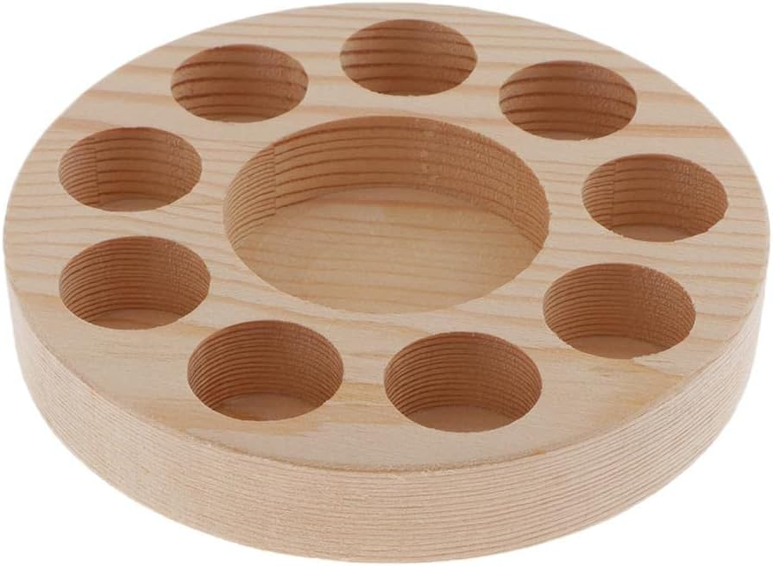 B Baosity Wooden Essential Display Stand Can Bottles image number 1