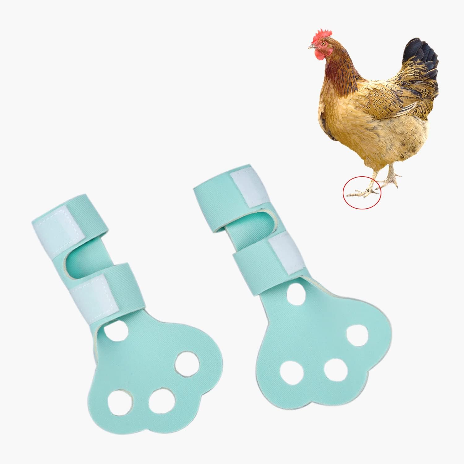 2 Pack Chicken Protective Shoes for Chick Booster Hen Turkey Feet Paws Bumblefoot image number 2