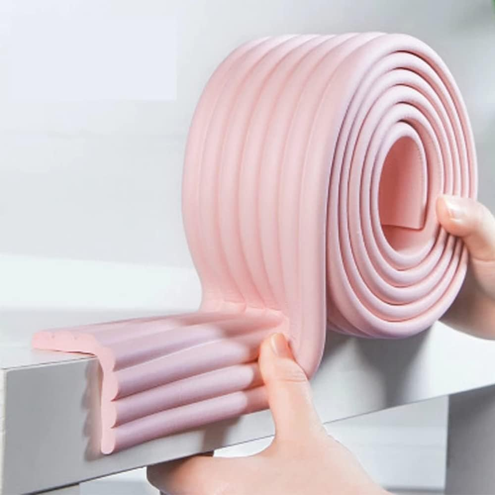 Edge and Corner Protector, 2M Baby Proofing Guard Coverage Safety Bumper DIY Edge Corners for Child Safety, Furniture Protect (Beige) image number 2