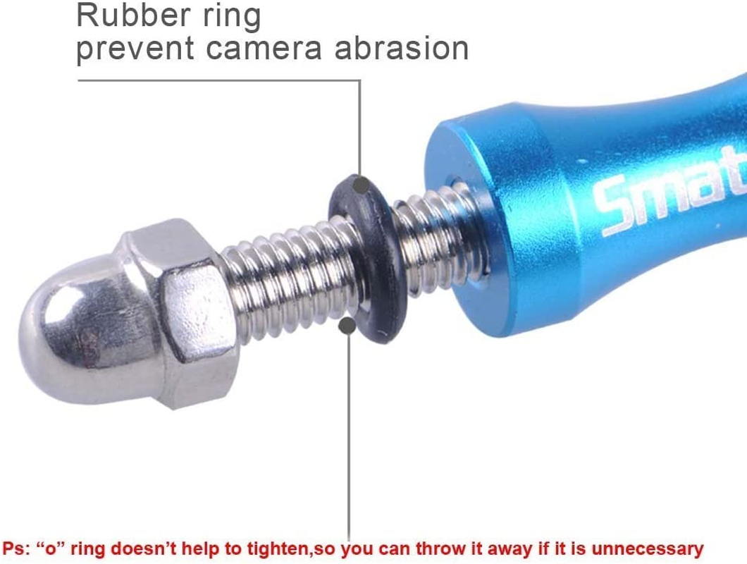 Smatree 3Pcs Long Aluminum Thumbscrew Set + Wrench Compatible for Gopro 13,12,11,10,9, 8,7,6, 5, 4, 3+, Gopro MAX, Gopro 2018,DJI OSMO Action Cameras