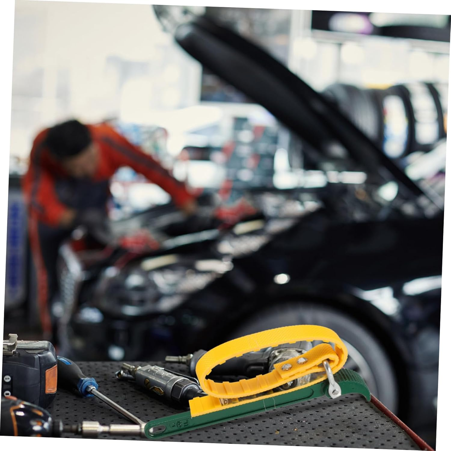 CHICAMPERA Heavy Duty Strap Wrench Removal Tool Adjustable Automotive Filter Spanner Wrench Portable Hand Tool for Maintenance image number 6