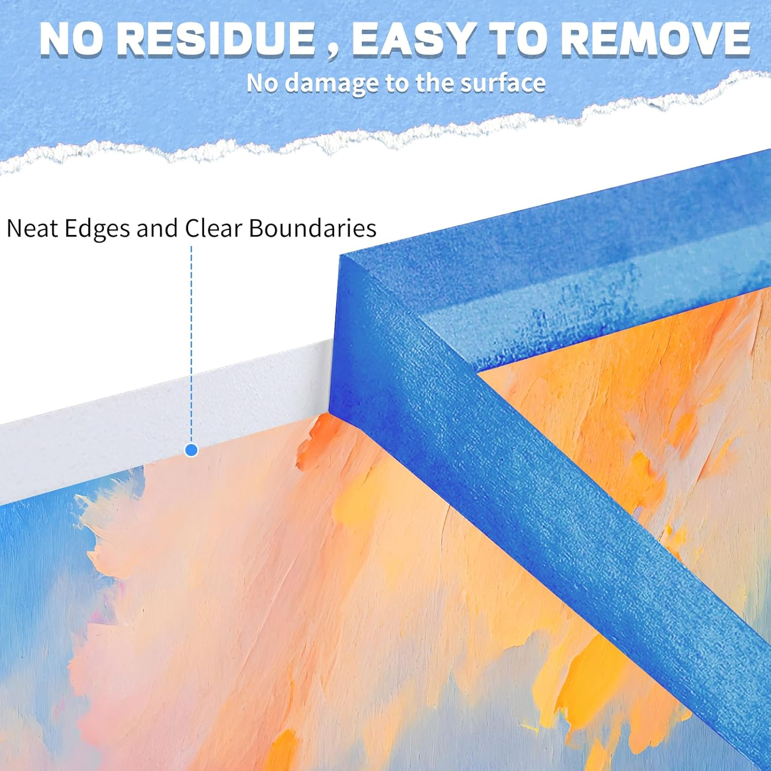 12PCS Colored Masking Tape, Colored Tape for Kids Art Supplies, DIY Craft Tape, Colored Painters Tape for Labeling, Classroom, Decorative, Rainbow Color Tape Rolls 2/3In X 13Yards(1.7Cm X 12M) image number 2