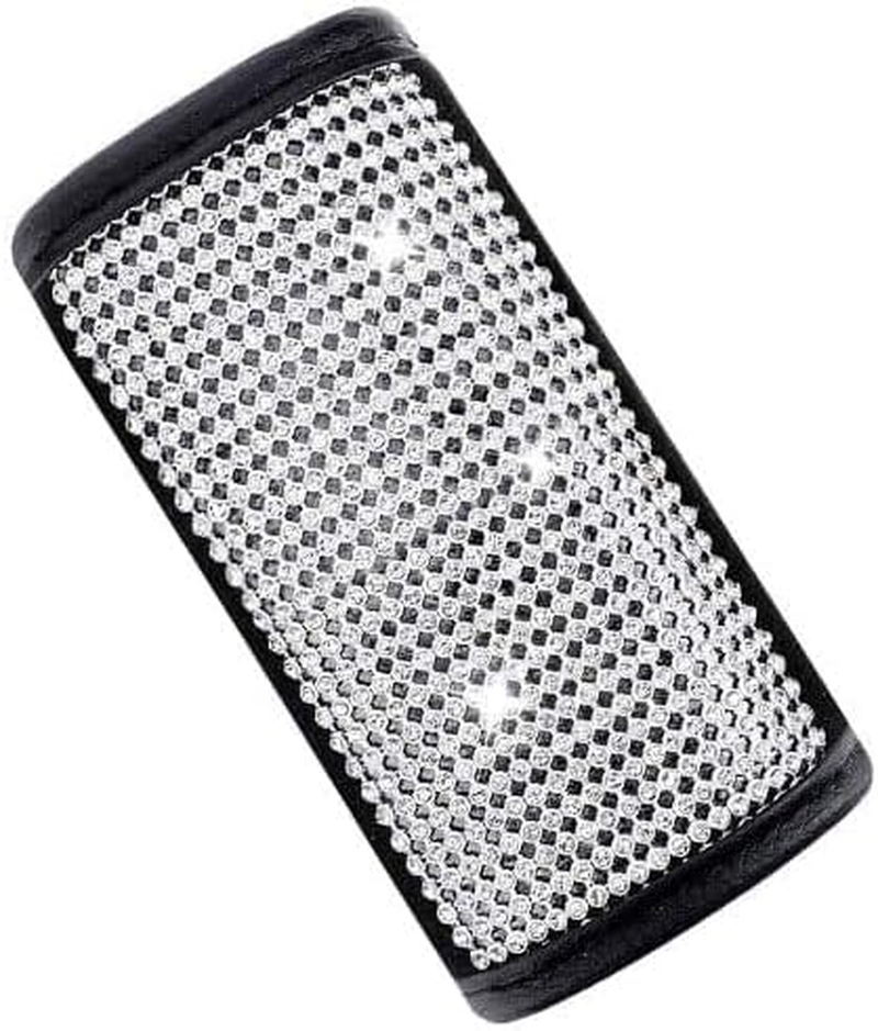 Crystal Diamond Car Door Handle Cover - Rhinestone Handcraft Door Handle Cover Car Accessories for Women, Lady - Universal Fit，1Pcs (Silvery, One Size) image number 1