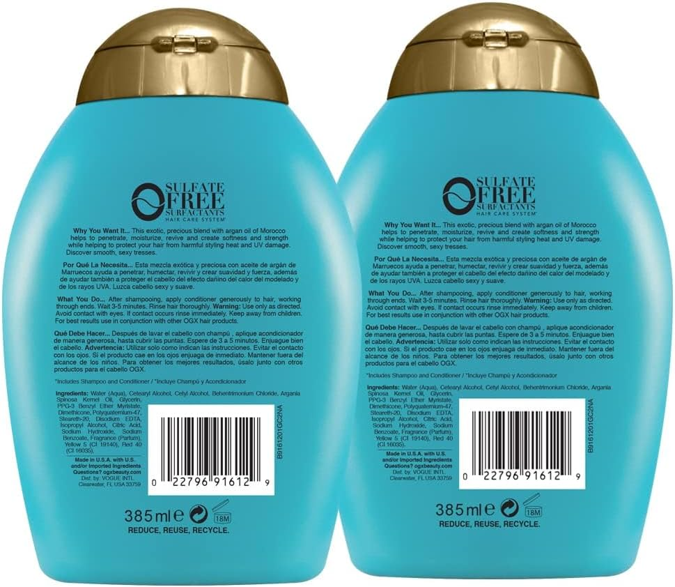 OGX Argan Oil Morocco Shampoo and Conditioner 385Ml Combo Pack image number 6