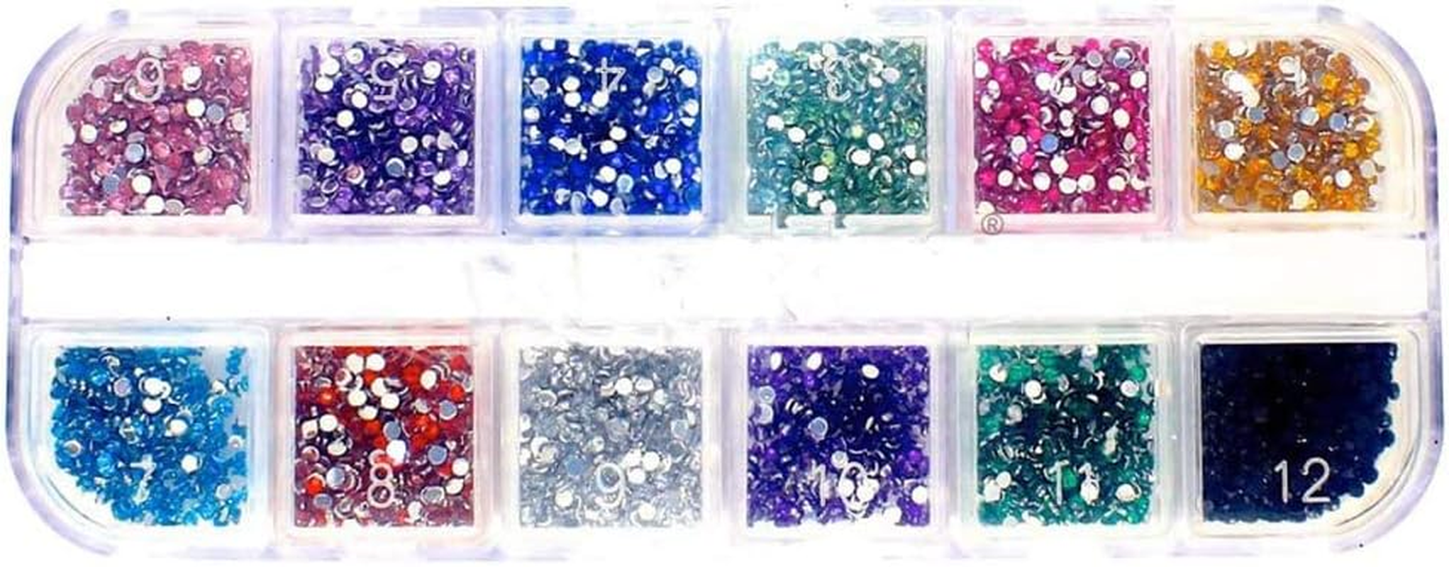 1 Box Rhinestones Nail Crystal Set Jewelry Gems Nail Art Decoration DIY Craft image number 1