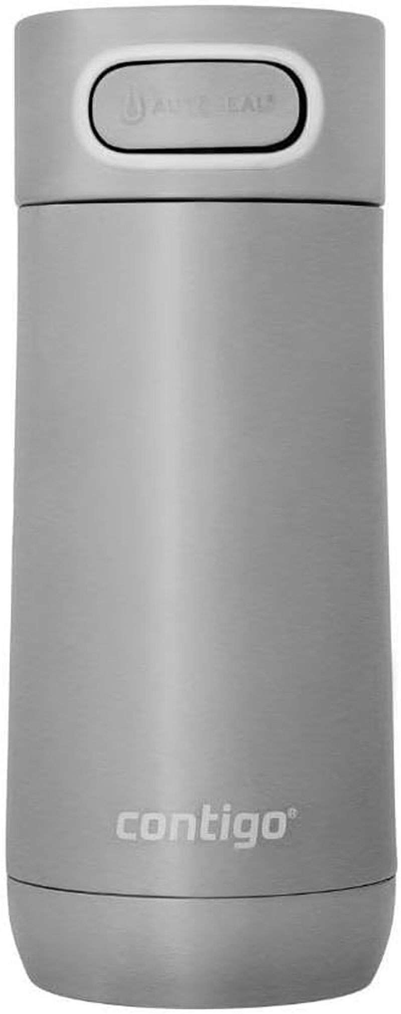 Contigo Luxe Autoseal Travel Mug, Stainless Steel Thermal Mug, Vacuum Flask, Leakproof Tumbler, Dishwasher Safe, Coffee Mug with BPA Free Easy-Clean Lid, Stainless Steel, 360 Ml