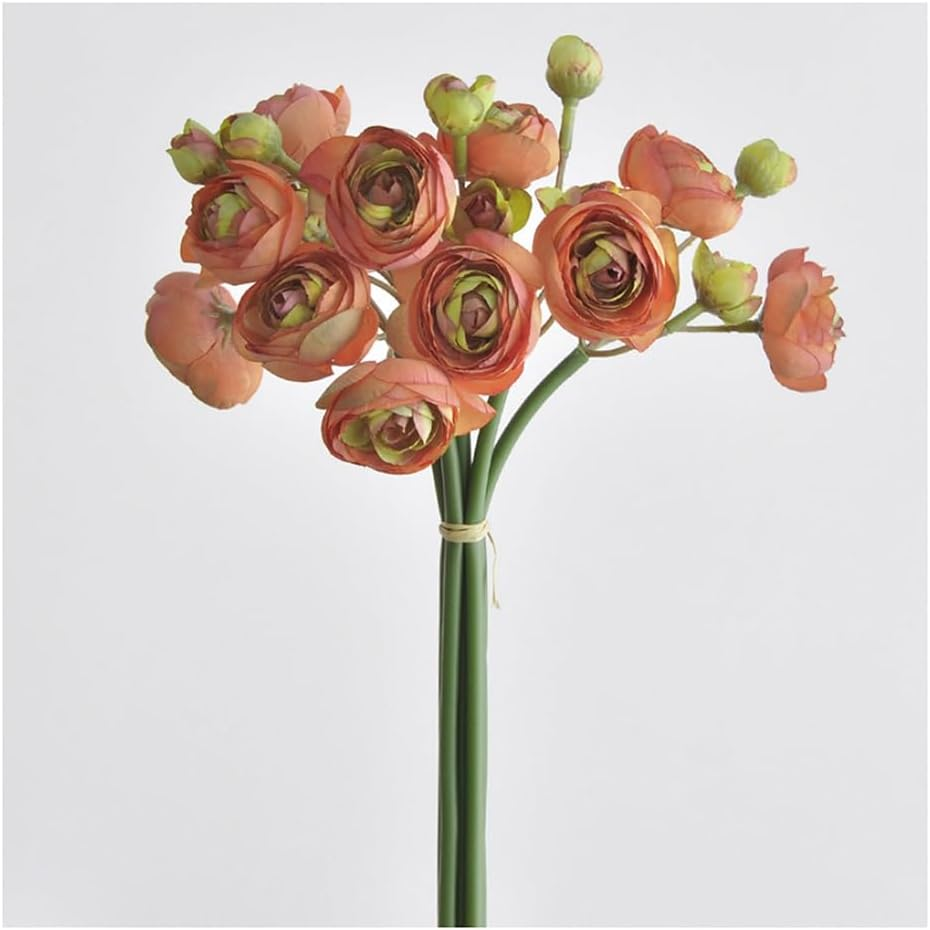 AU021-2 Pale Pink Artificial Water Lily Bouquet, 1 Pcs Fake Silk Flower Family Office Store Hotel Wedding Display Cabinet Bouquet Ideal Decoration, 10.2"(26Cm)