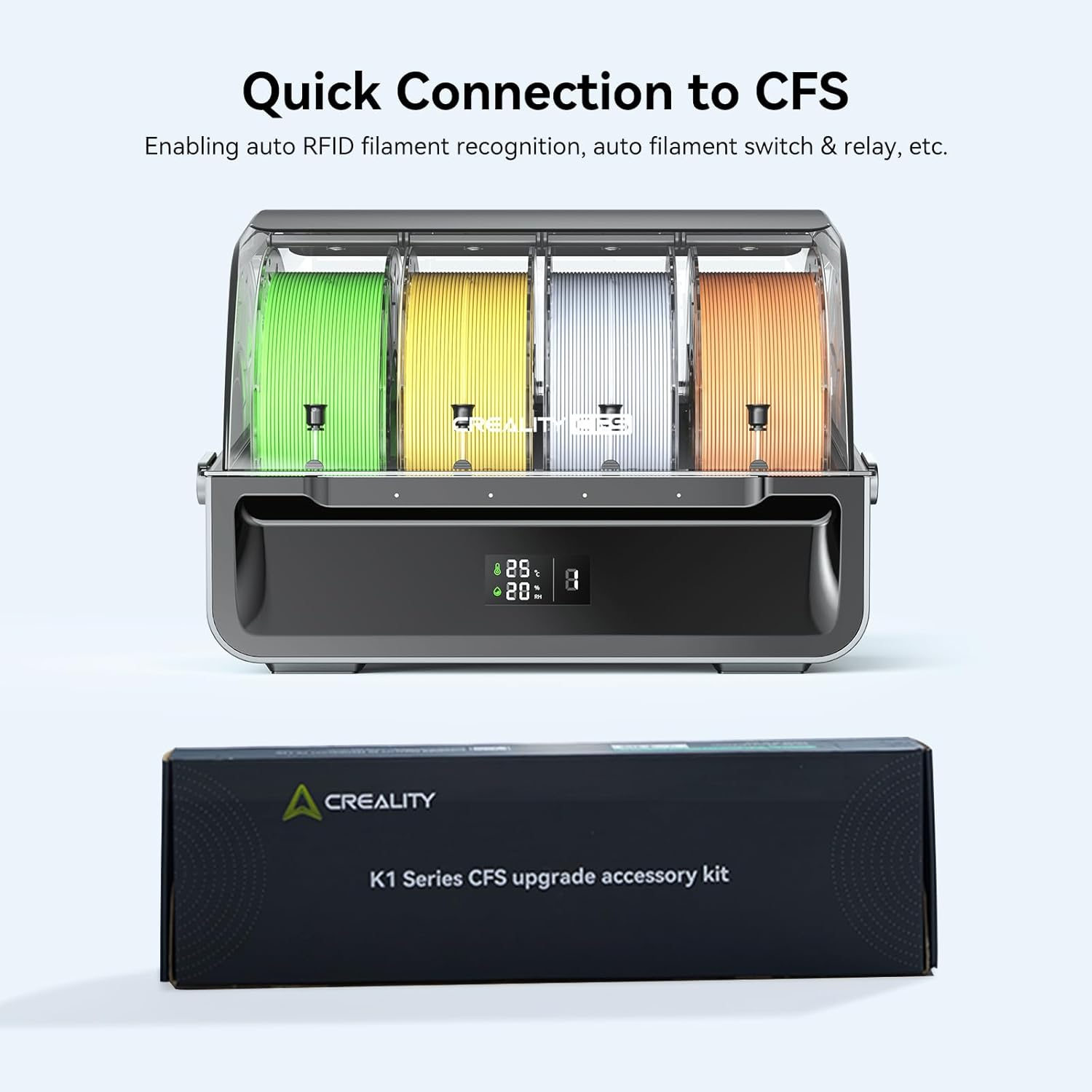 Creality Official K1 Series CFS Upgrade Accessory Kit, Enable Multi-Color 3D Printing with CFS Filament System, Compatible with K1 Max, K1C, K1, K1 SE 3D Printers image number 5