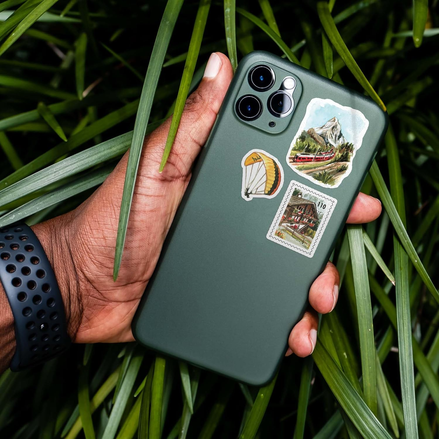 Navy Peony Stunning Switzerland Travel Stickers (31Pcs) &mdash; for Scrapbooks, Journals image number 1