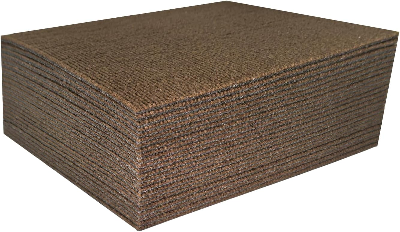 48PCS 30X30CM Self Adhesive 12-Inch Carpet Floor Tiles, Anti-Slip Reusable Squares Peel and Stick Carpet Floor Tile Easy Install DIY for Bedroom Living Room,Grey.