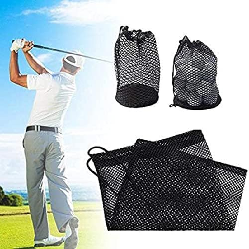 8PCS Mesh Bags Drawstring Bag Set - Nylon Mesh Drawstring Bags with Cord Lock Closure - Delicates Laundry Bag for Washing Machine - Small Gym Bag for Basketball, Volleyball, Football, Golf Stuff Balls image number 6