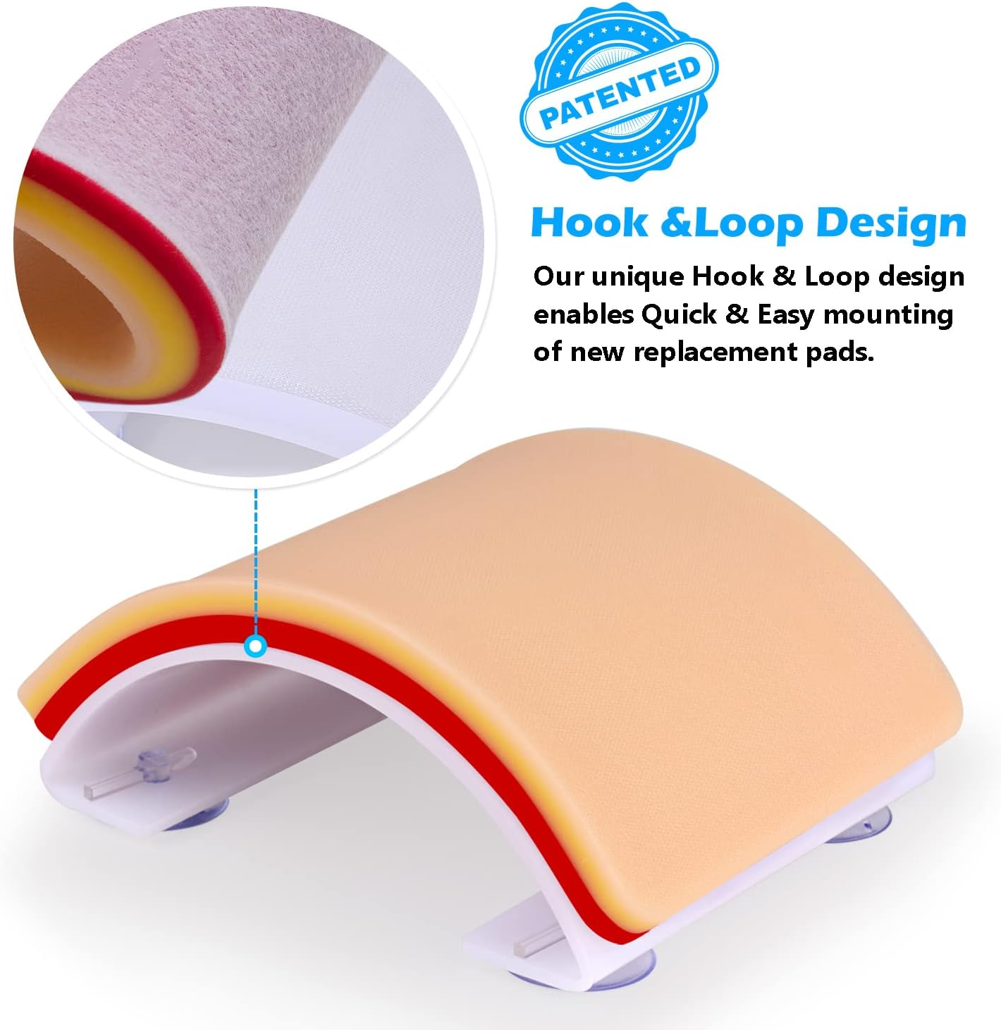 Medarchitect Premium Suturing Skill Trainer Including DIY Incision Suture Pad with Hook&Loop Replacement Design, 19 Pre-Cut Wounds Pad & Complete Tools for Advanced Suture Skill Practice Educational&hellip;