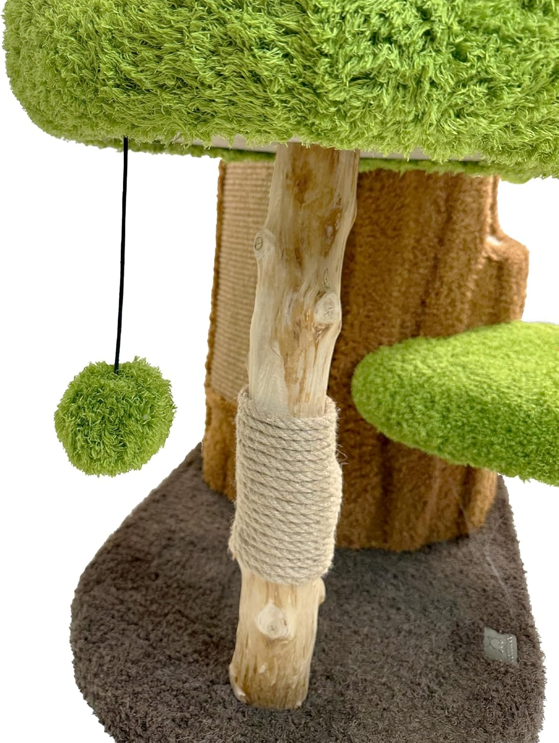 Cat Scratch Playground Tree Top Tranquil - Cat Tower, Indoor Cats, Cat House, Cat Scratcher, Green&Brown, 78Cm Height image number 5