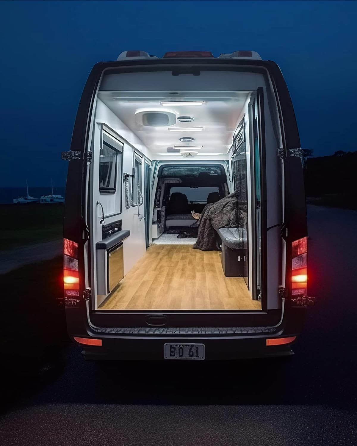 12V LED Interior Light Bar, 120 LED Strip Lights 1500LM 8W DC12-85 Volt for RV Interior, Cargo Trailer Lights with Switch for Enclosed Trailer Boat Car Van Truck Camper Lorry Motorhome[4Pack]