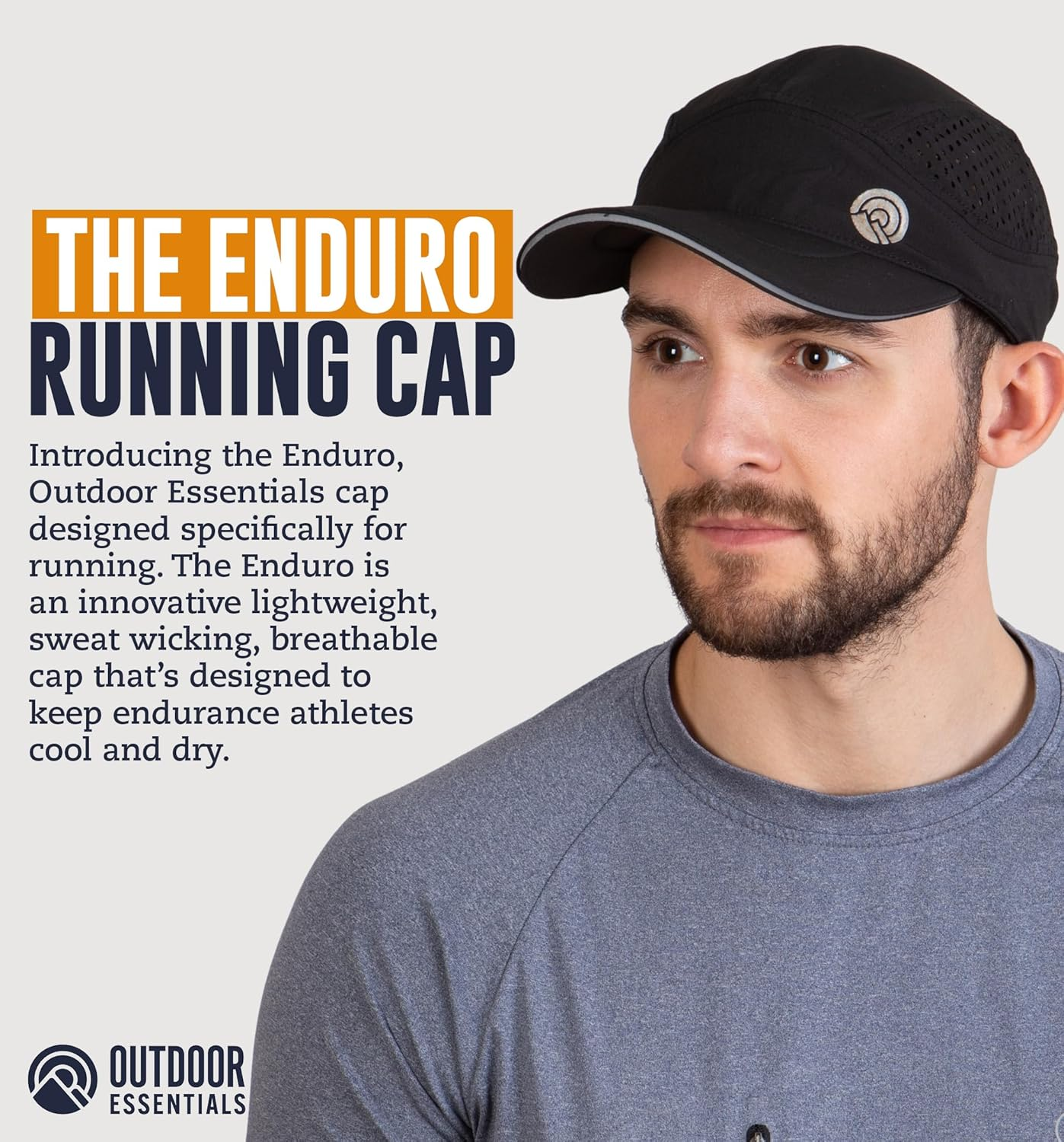 Running Hat for Men - Dry Fit Running Cap for Women, Tennis Hats, Breathable Hat, Workout Cap for Baseball,Sweat Wicking Hat image number 5