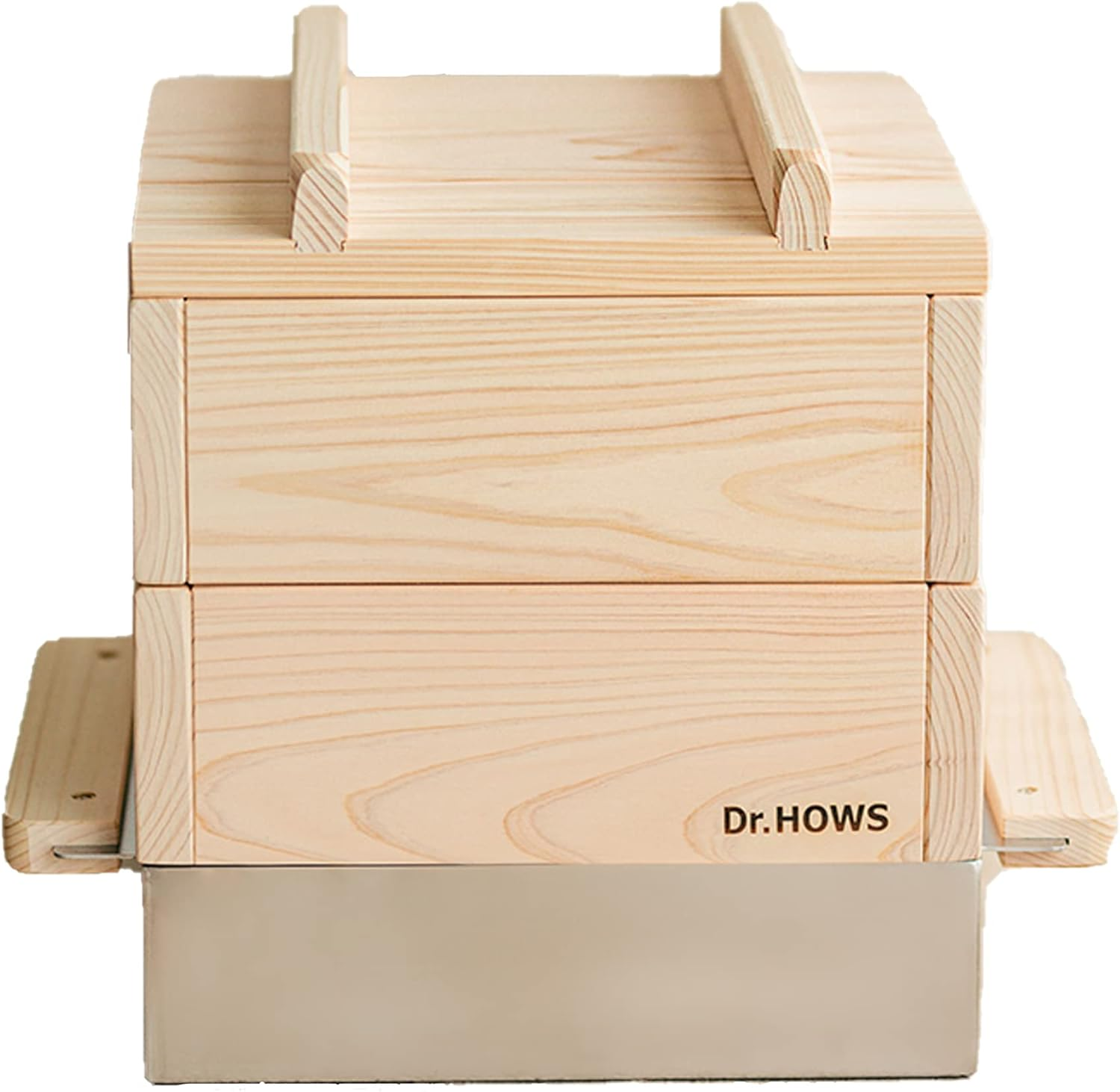 Dr. House Hinoki Steamer, 2 Tier Full Set, Seiro, Natural Hinoki Material, Korean Steamer, Oden Pot, 10.2 X 10.2 Inches (26 X 26 Cm), Large Capacity, Induction Compatible image number 3