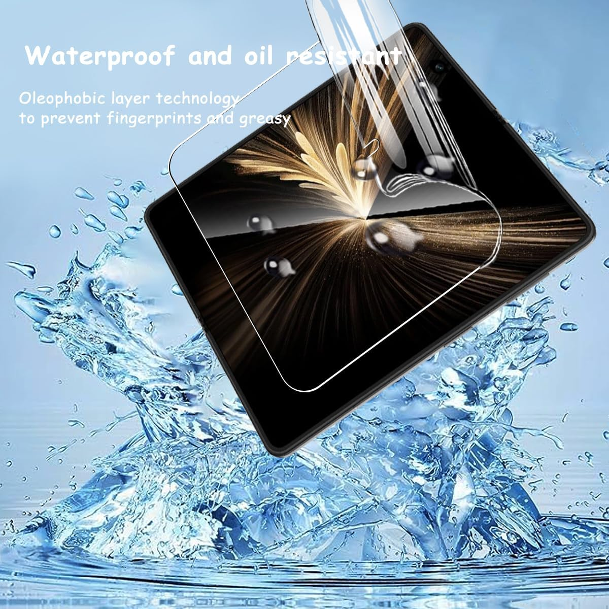 Yonntmmi Screen Protector for Honor Magic V5, Flexible TPU Film, Pack of 2 [Non-Parent Protection Glass], Bubble-Free, Soft, Anti-Scratch, HD TPU for Tempered Glass for Honor Magic V5 - Galaxy Watch5 Pro image number 4