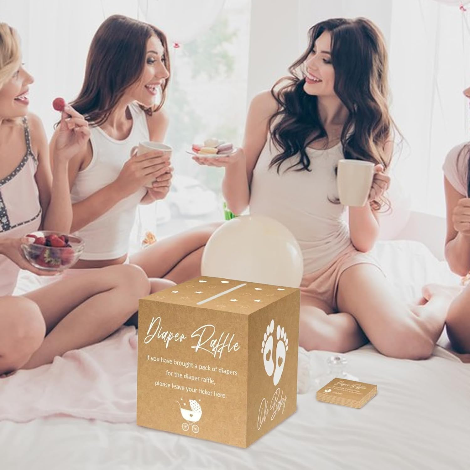 Large Package for Gender Reveal | Fun Baby Shower Activity, Baby Shower Decoration Keepsake for Pregnancy Announcement Event Home Party Birthday Family Gathering image number 3