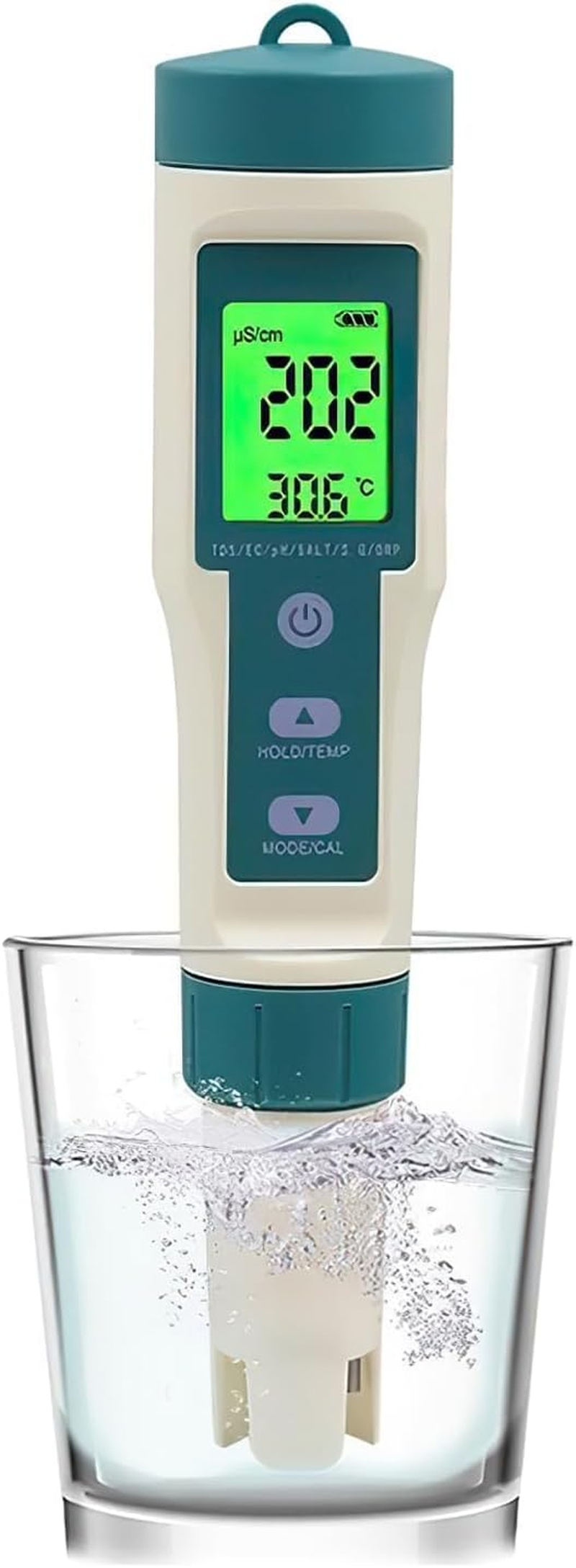 B-Qtech Digital Water Quality Tester 8 in 1, PH/TDS/EC/ORP/S.G/H2/SALT/TEMP Tester, Portable Water Tester for Drinking Water/Swimming Pool/Spa/Laboratory/Aquaria image number 3