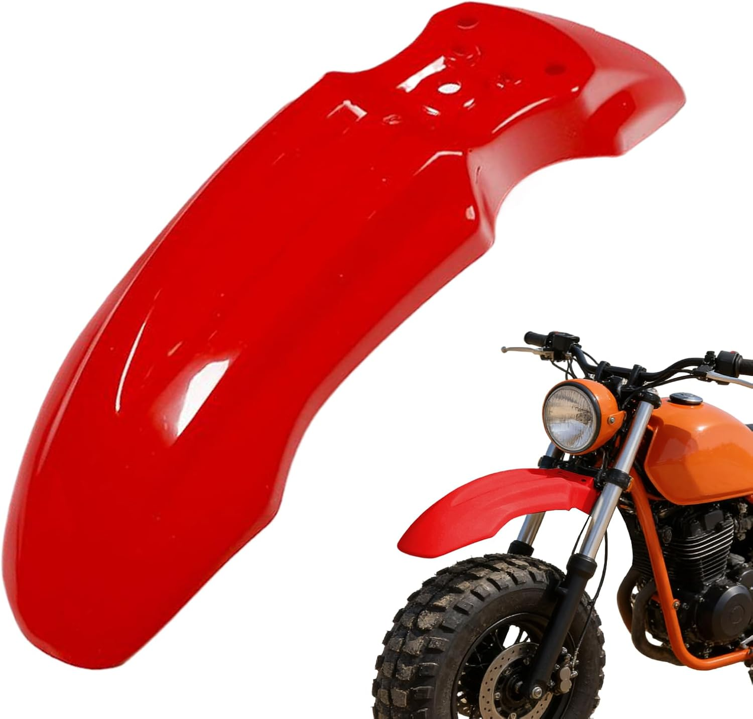 Dirt Bike Mudguard - Protective Body Frame Accessories,Electric Motorbike Mud Guard,For Electric Motorbike Outdoor Rainy Day Gravel Land Water Stain