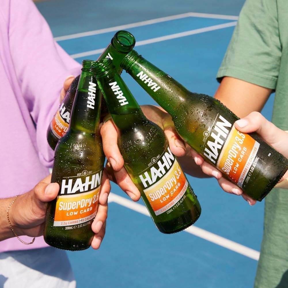 Hahn Superdry 3.5 Mid Strength Australian Lager Beer 3.5% ABV 24 Pack X 330 Ml Bottle Case image number 3