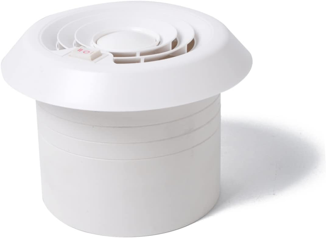 VALICLUD 12V RV Roof Air Vent Fan RV Roof Vent Mute RV Roof Vent Fan White for RV Yacht image number 3