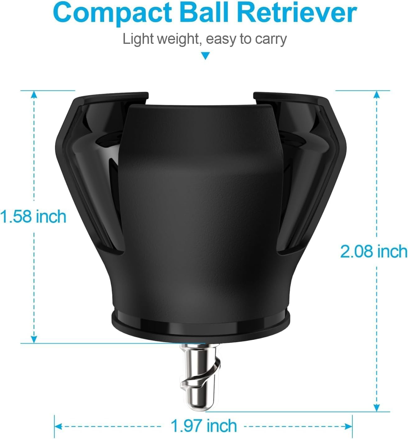 Hh-Golf 3-Prong Golf Ball Retriever Grabber, Suction Cup Ball Picker, Golf Ball Picker Uper Tool for Putter (3 Pack) image number 3