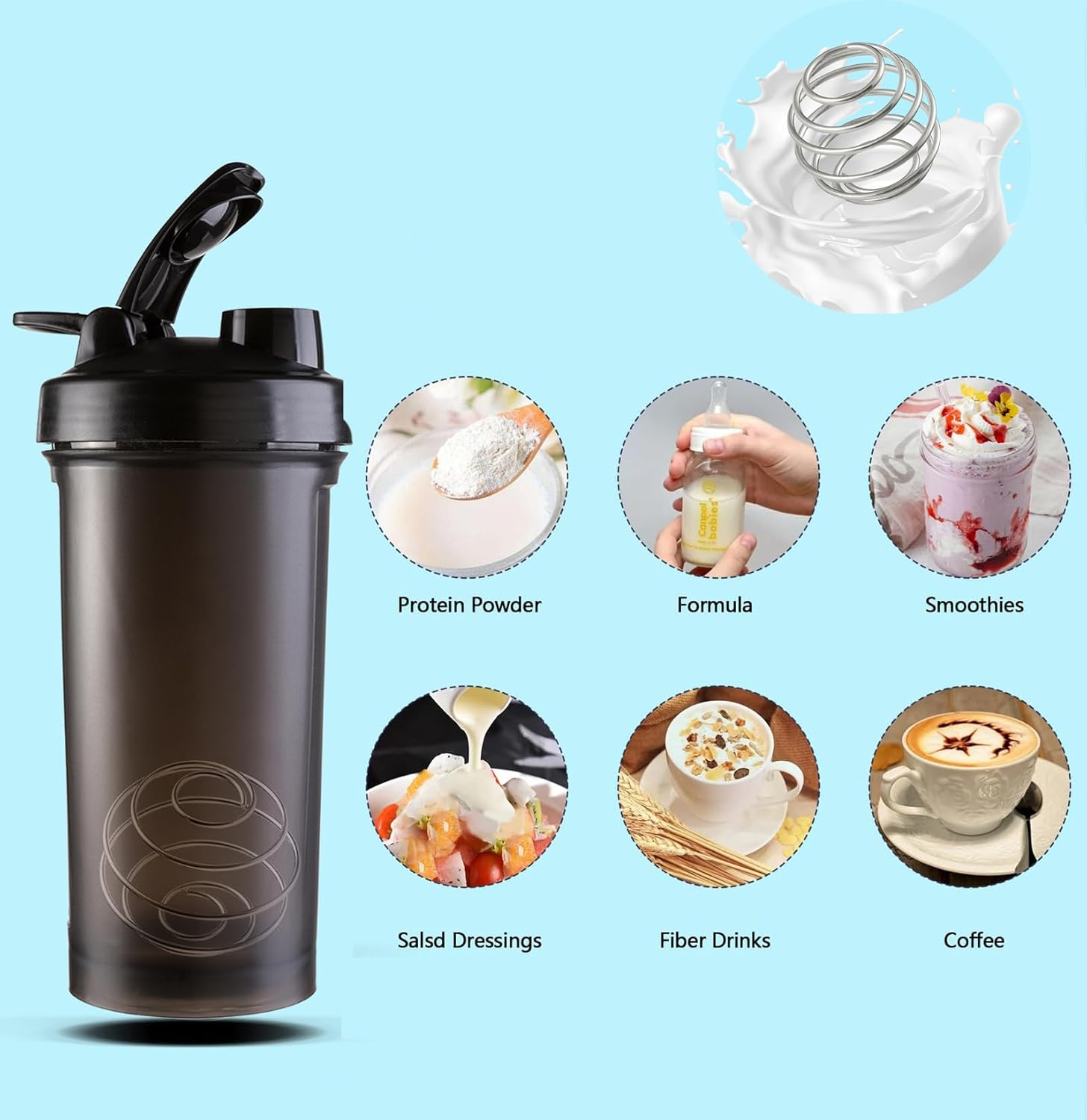 Custelen 4-Pack 2.1-Inch Large Stainless Steel Shaker Balls - 304 Grade for Protein Shakes, Milkshakes, and Salad Dressings - Durable and Easy to Clean image number 3