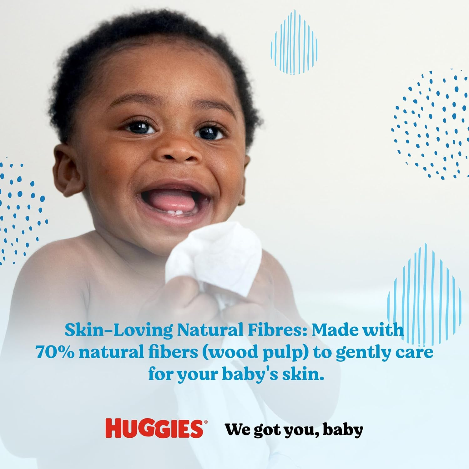 Huggies Pure Unscented Baby Wipes (Pack of 56) image number 2